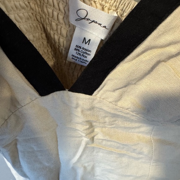 Jopna Cream Dress with Black Trim - Picture 5 of 5